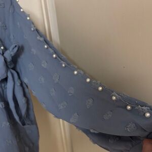 Elegant Blue Women's Top